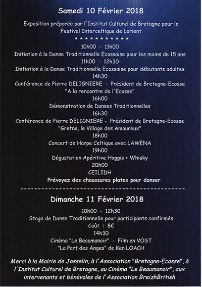 Flyer Verso fête écossaise